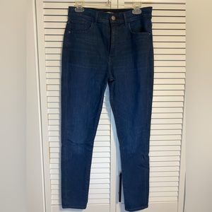 Express Hi Rise Skinny Jeans Dark Denim size 8
